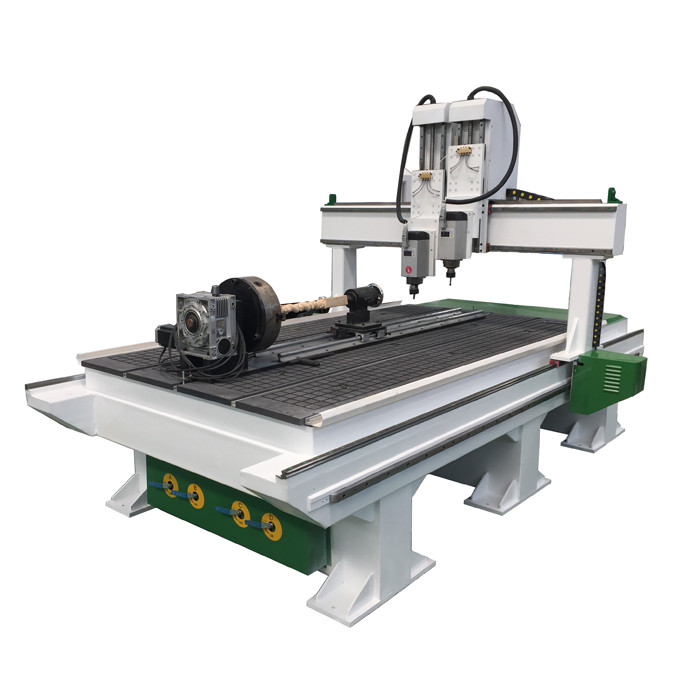 Remax 1325 two spindles wood cnc router machine with rotary axis 