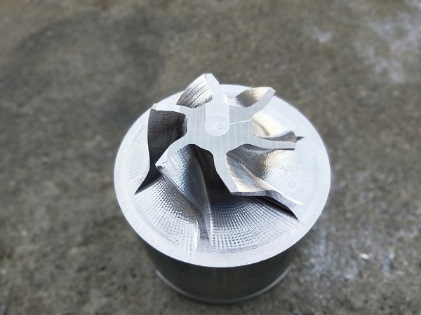 5 axis cnc router machine milling aluminum impeller