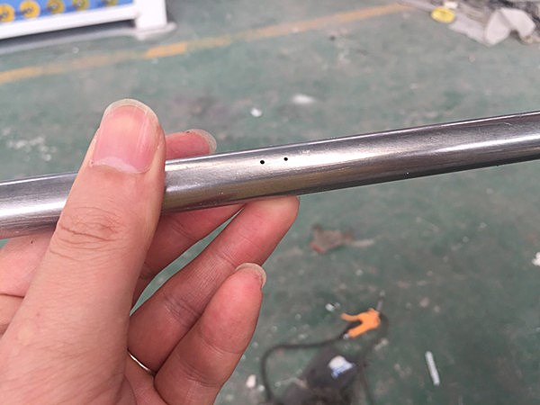 France customer use our machine drill 1mm hole